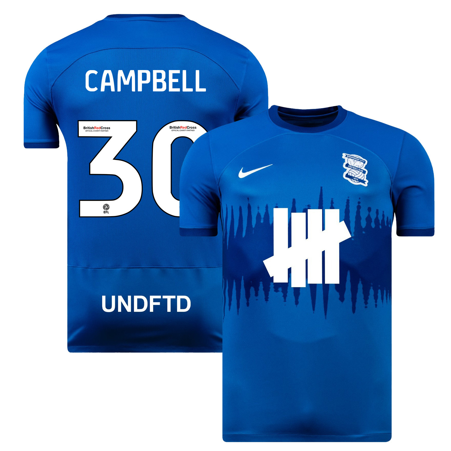 Tate Campbell 30 Birmingham City 2023/24 Home Men Jersey – Blue