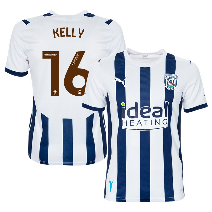 Martin Kelly 16 West Bromwich Albion FC 2023/24 Home Men Jersey – White
