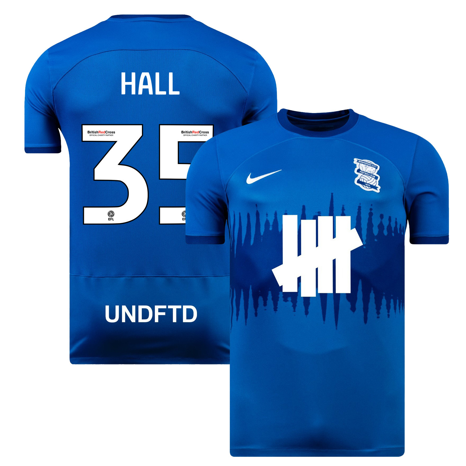 George Hall 35 Birmingham City 2023/24 Home Men Jersey – Blue