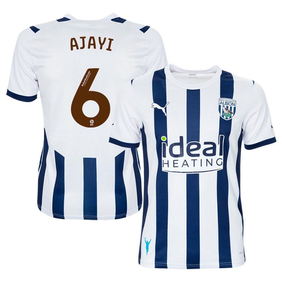 Semi Ajayi 6 West Bromwich Albion FC 2023/24 Home Men Jersey – White