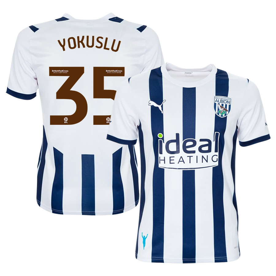 Okay Yokuslu 35 West Bromwich Albion FC 2023/24 Home Men Jersey – White
