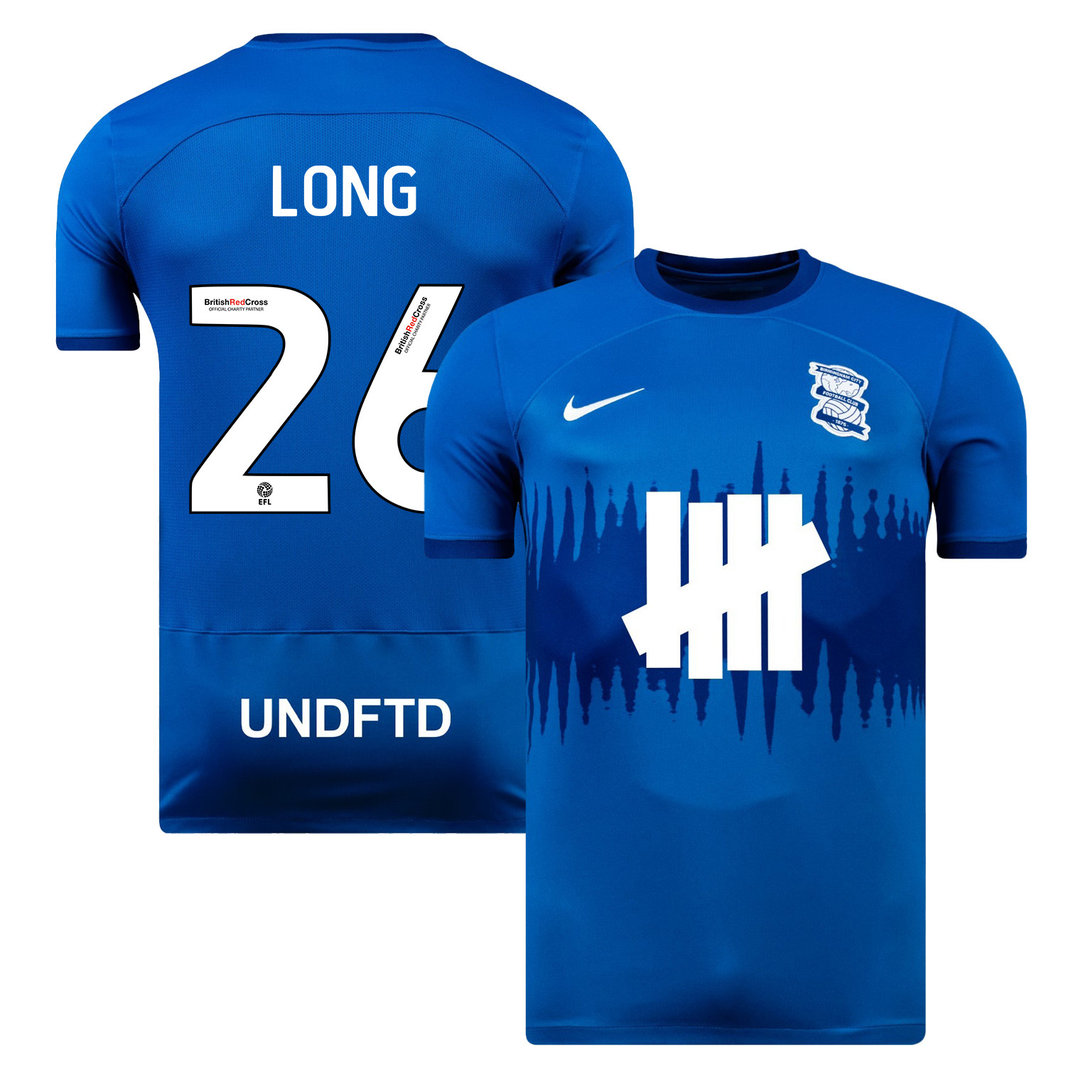 Kevin Long 26 Birmingham City 2023/24 Home Men Jersey – Blue