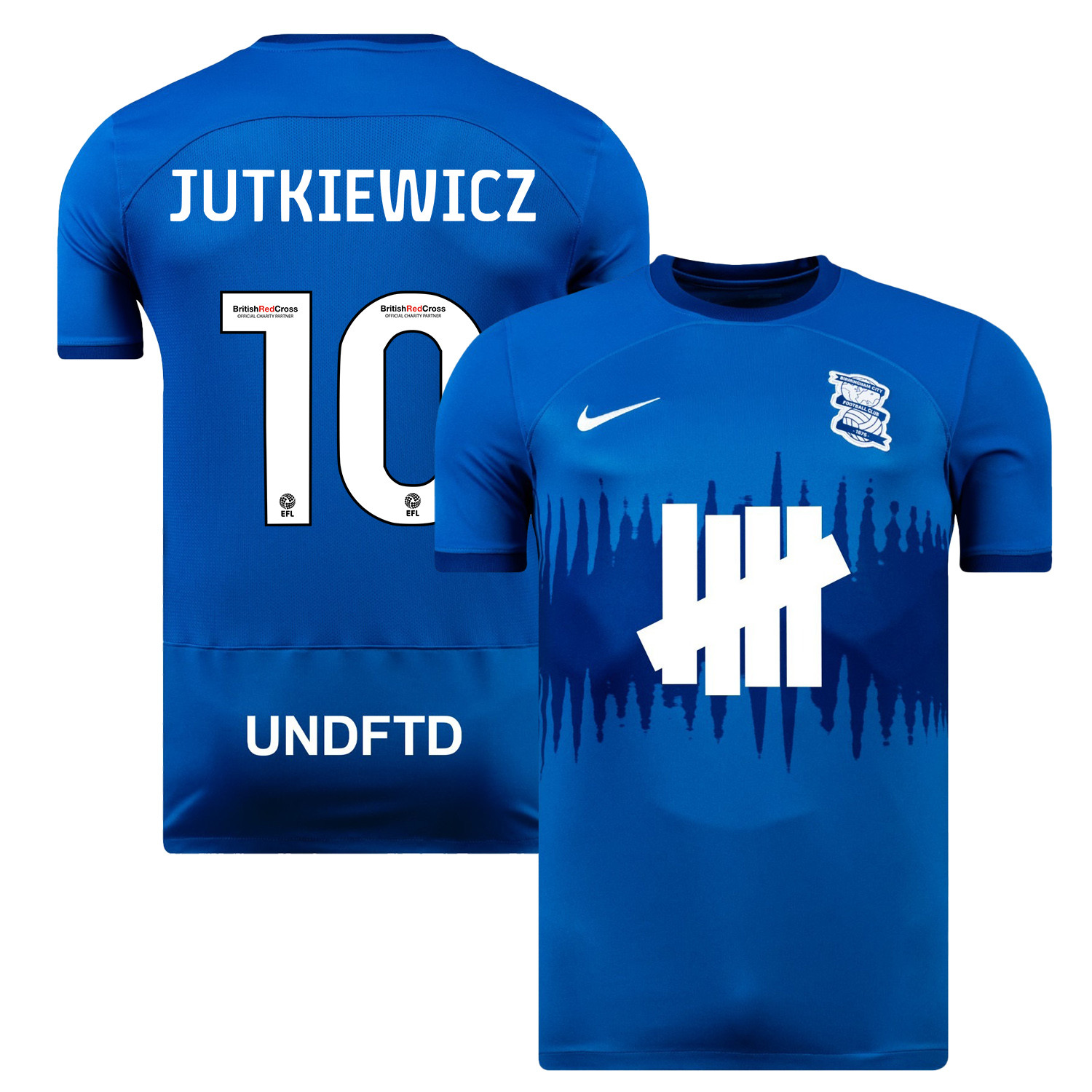 Lukas Jutkiewicz 10 Birmingham City 2023/24 Home Men Jersey – Blue