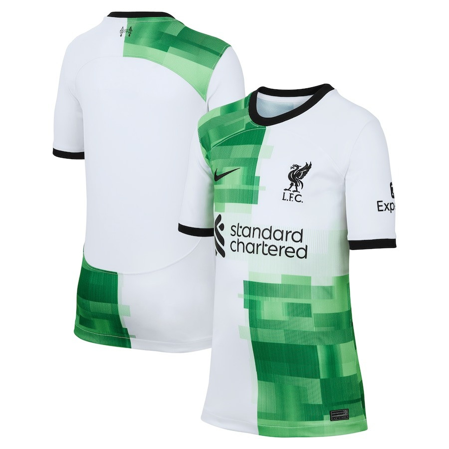 Liverpool 2023/24 Away Youth Jersey – White