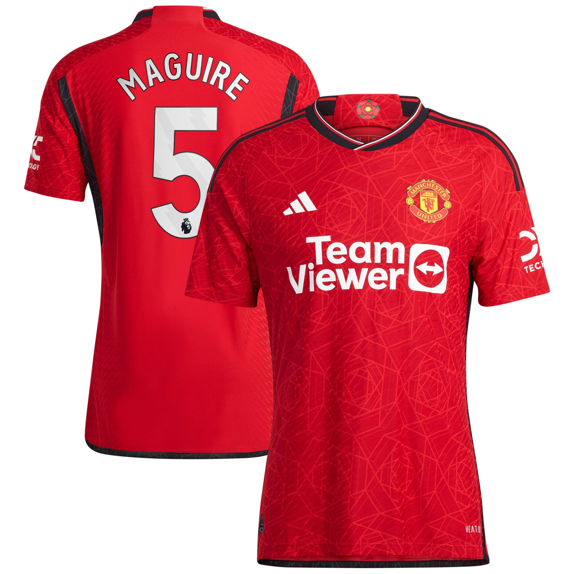 Harry Maguire 5 Manchester United 2023-24 Home Men Jersey – Red