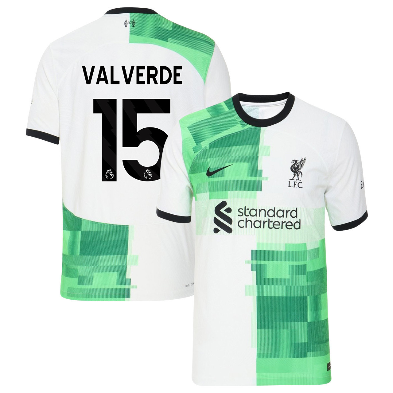 Federico Valverde 15 Liverpool 2023-24 Match Away Jersey – Men