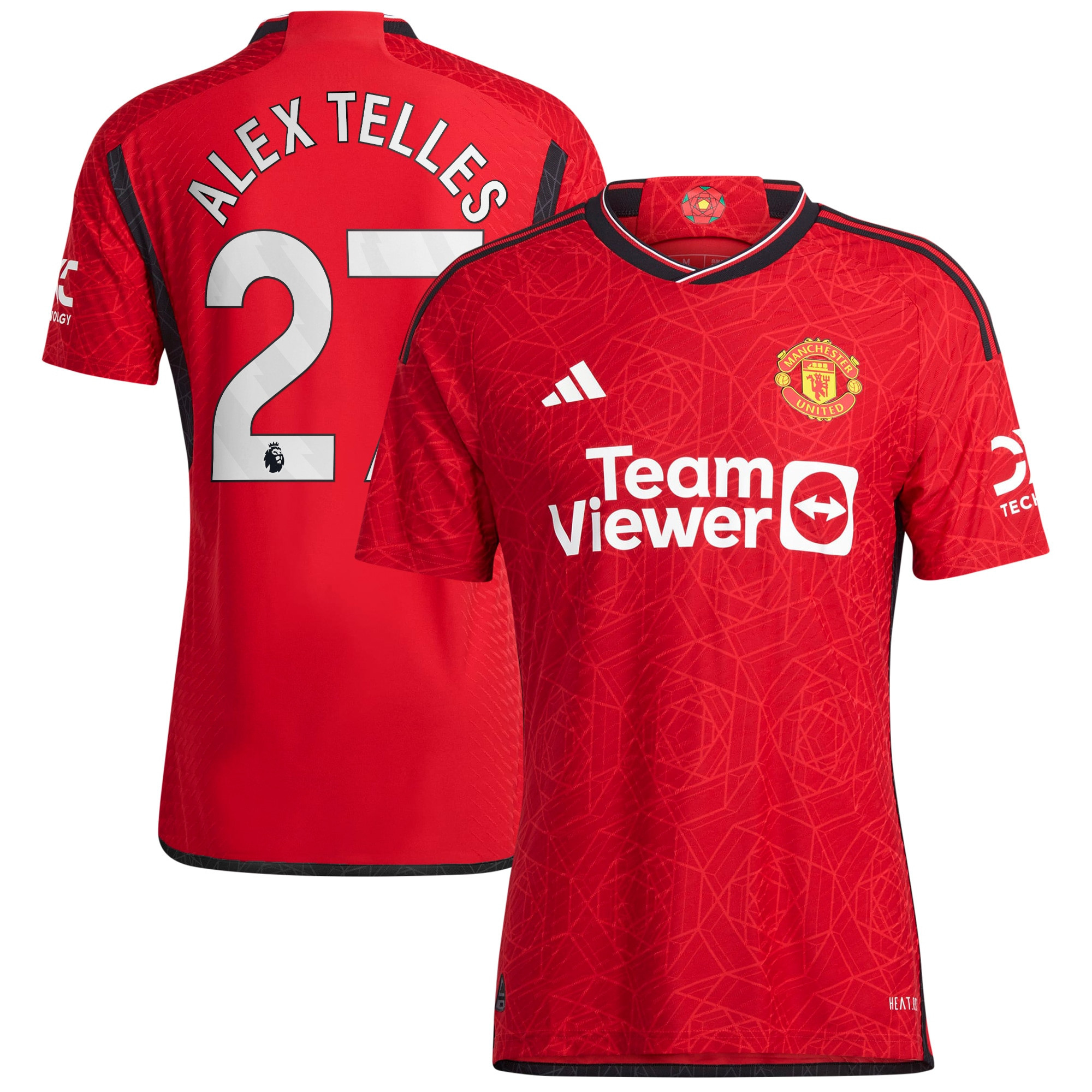 Alex Telles 27 Manchester United 2023-24 Home Men Jersey – Red