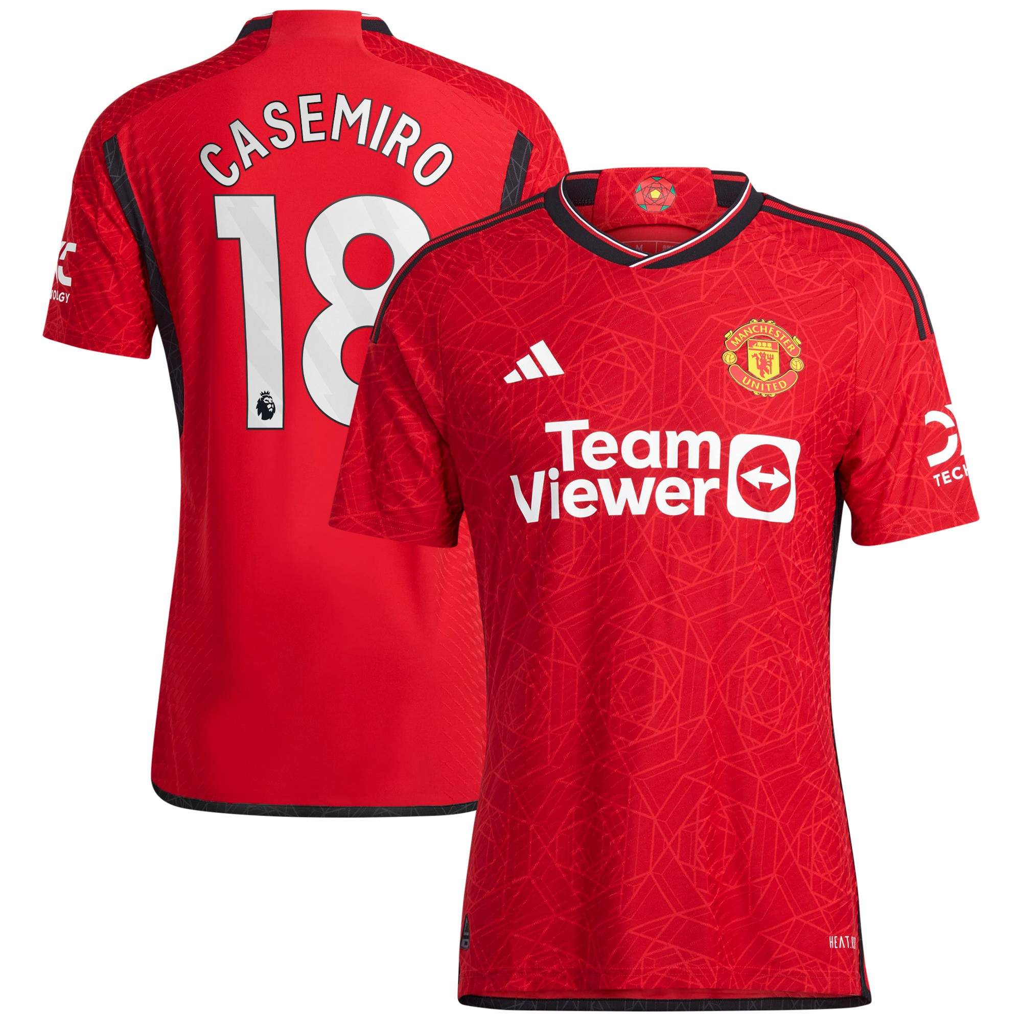 Casemiro 18 Manchester United 2023-24 Home Men Jersey – Red