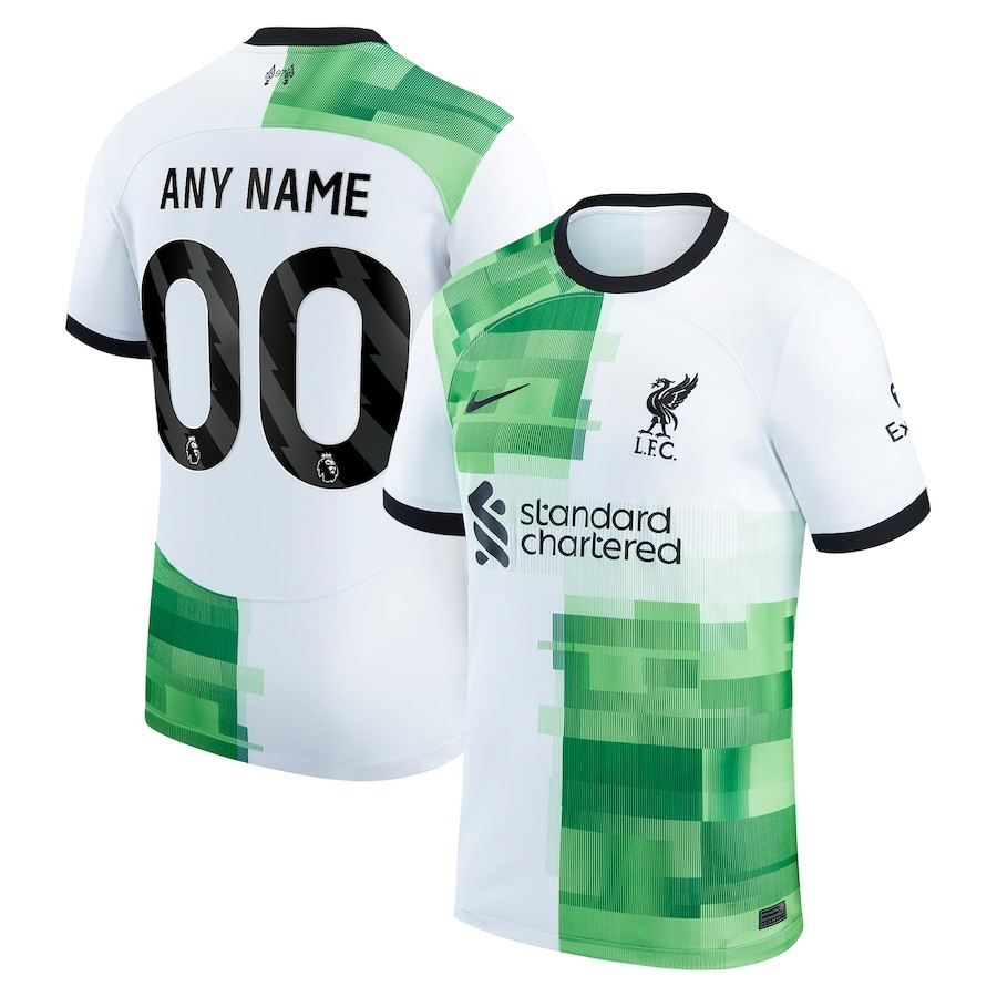 Liverpool 2023/24 Away Custom Men Jersey – White