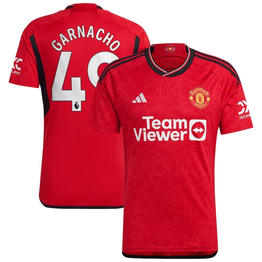 Alejandro Garnacho 49 Manchester United 2023-24 Home Men Jersey – Red