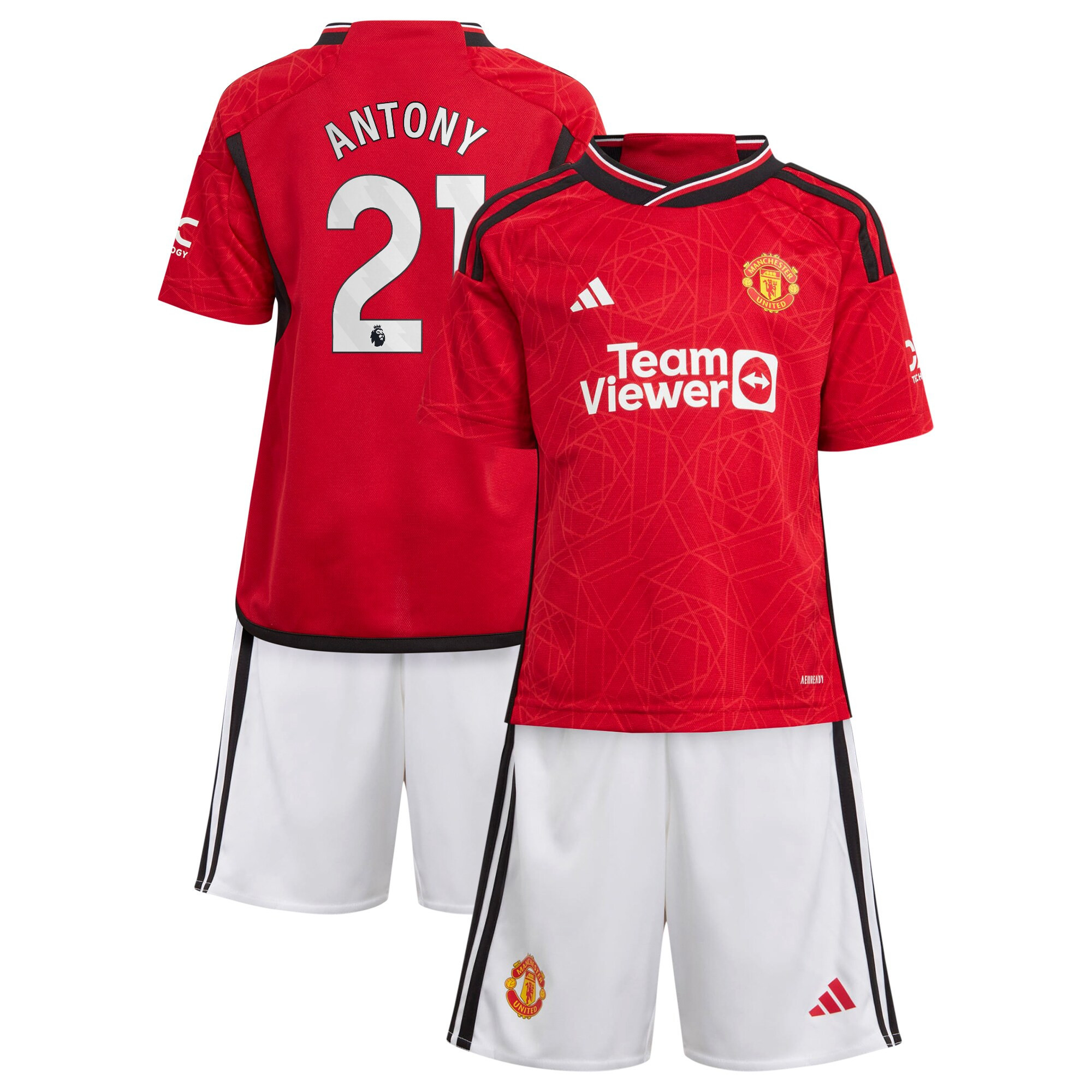 Antony 21 Manchester United 2023-24 Home Jersey – Youth Kit
