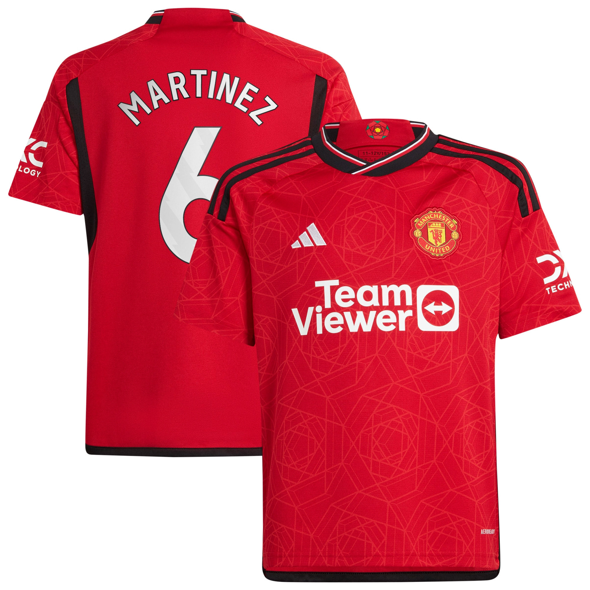 Lisandro Martnez 6 Manchester United 2023-24 Youth Home Jersey – Red