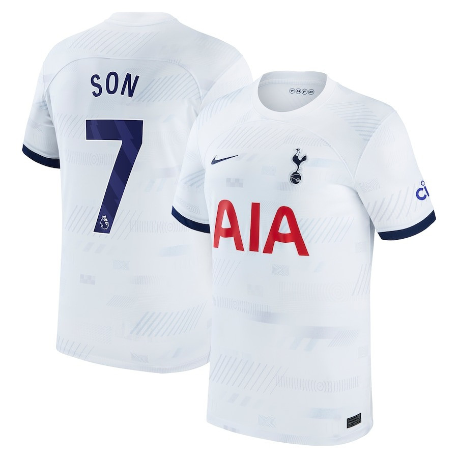 Son Heung-min 7 Tottenham Hotspur 2023/24 Home Men Jersey – White