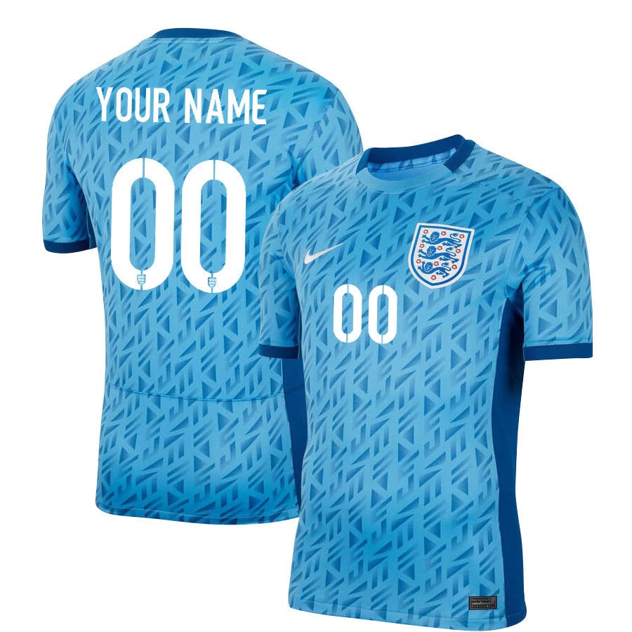 England Women's National Team 2023-24 Custom 00 Away Men Jersey