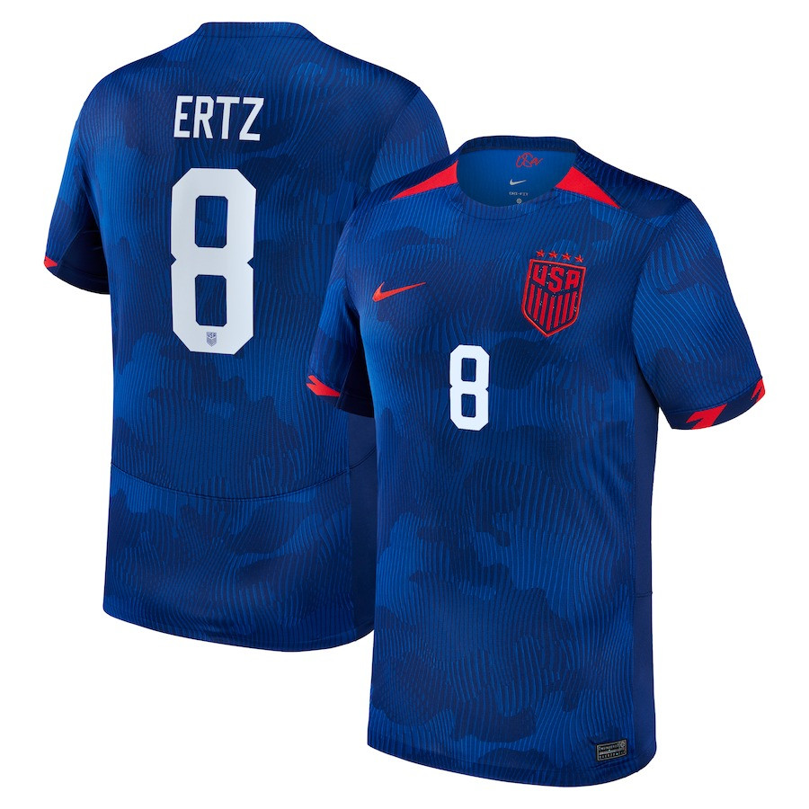 Julie Ertz 8 USWNT 2023 Away Men Jersey – Royal