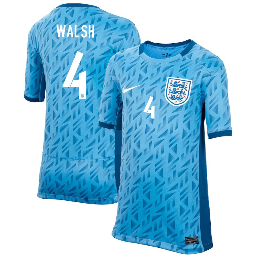 Keira Walsh 4 England Women's National Team 2023-24 World Cup Away Jersey, YOUTH