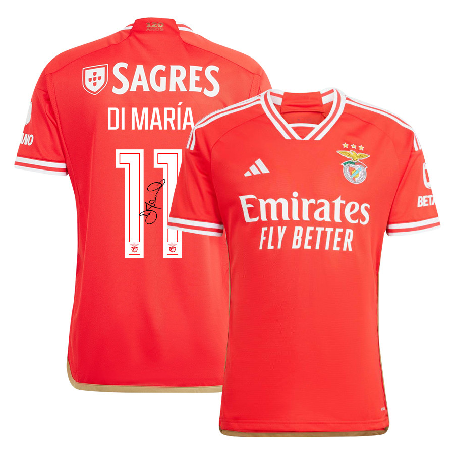 ngel Di Mara 11 Signed Benfica 2023/24 Home Men Jersey – Red