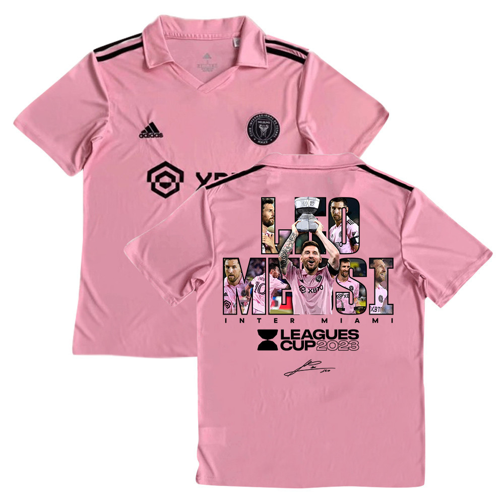 Lionel Messi 10 Inter Miami Masterpiece Of Leagues Cup 2023 Pink Jersey – YOUTH