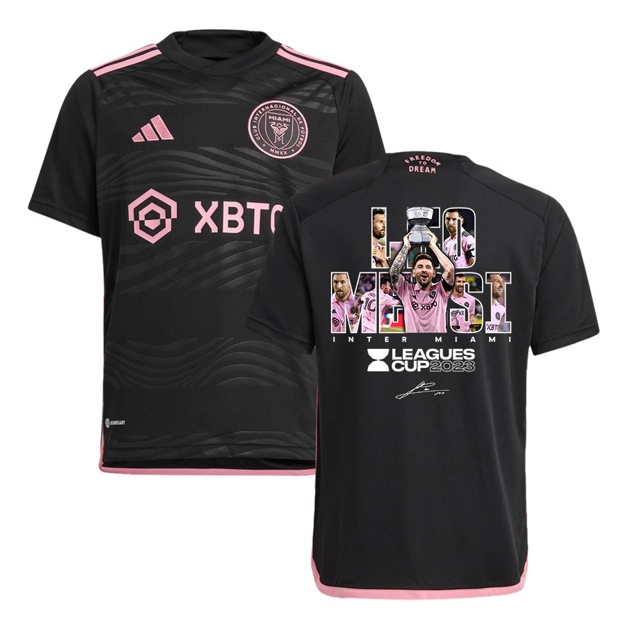 Lionel Messi 10 Inter Miami Masterpiece Of Leagues Cup 2023 Black Jersey – YOUTH