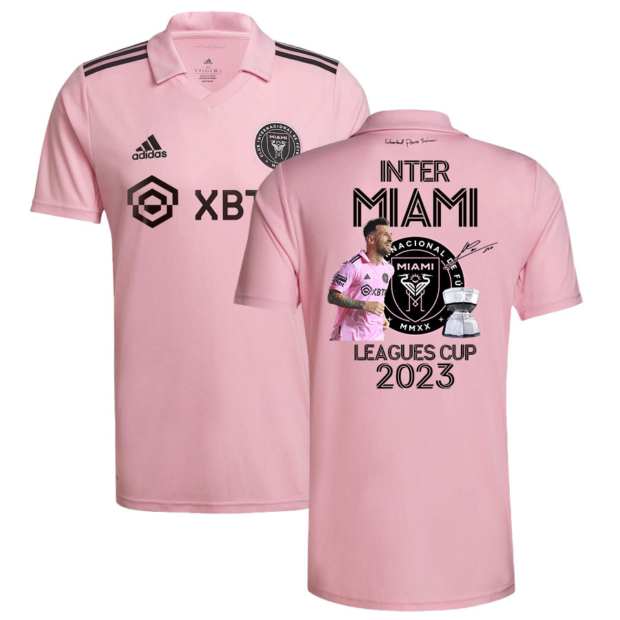 Lionel Messi 10 Inspires Inter Miami's Championship Leagues Cup 2023 Pink Jersey – Men, Player Version