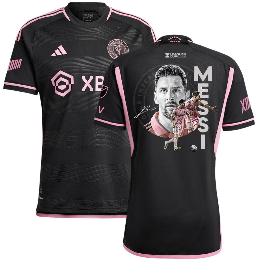 Lionel Messi 10 Inter Miami Signed Win Leagues Cup 2023 Black Jersey – Men, Player Version