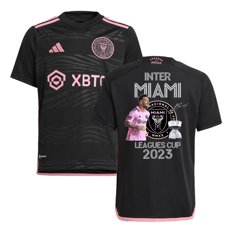 Lionel Messi 10 Inspires Inter Miami's Championship Leagues Cup 2023 Black Jersey – YOUTH