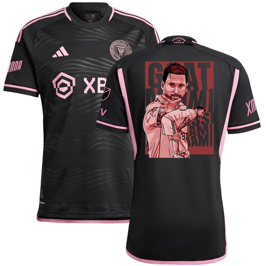 Lionel Messi 10 Inter Miami Capture Leagues Cup 2023 Black Jersey – Men, Player Version
