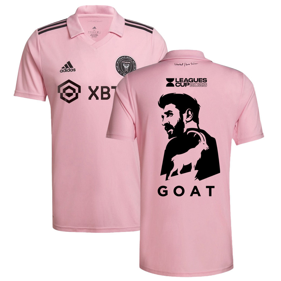 Lionel Messi 10 Inter Miami GOAT Leagues Cup 2023 Pink Jersey – Men, Player Version