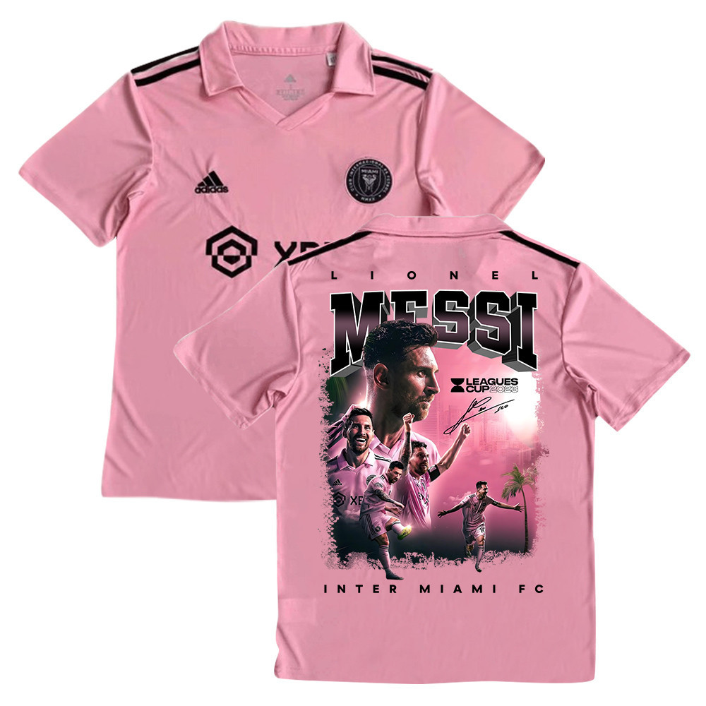 Lionel Messi 10 Leads Inter Miami to Leagues Cup Glory 2023 Pink Jersey – YOUTH