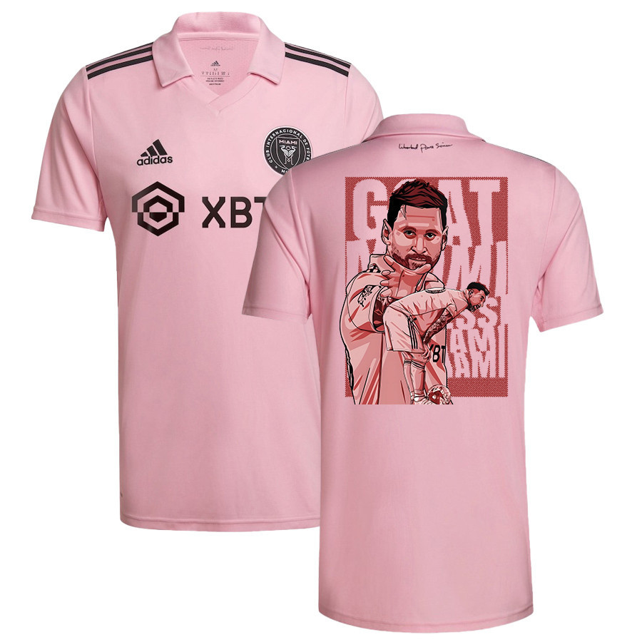 Lionel Messi 10 Inter Miami Capture Leagues Cup 2023 Pink Jersey – Men, Player Version