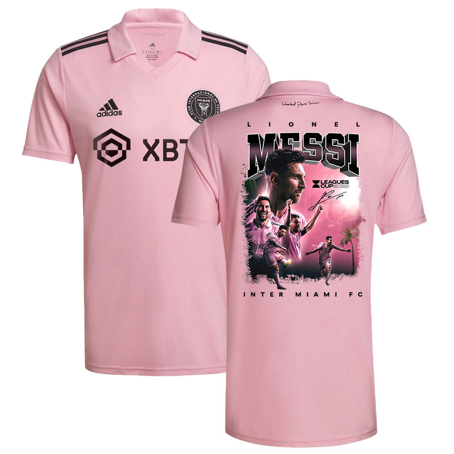 Lionel Messi 10 Leads Inter Miami to Leagues Cup Glory 2023 Pink Jersey – Men, Player Version
