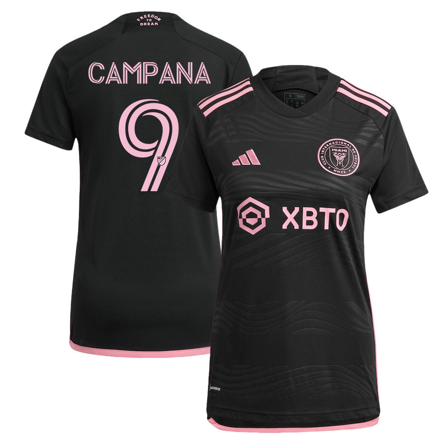 Leonardo Campana 9 Inter Miami FC 2023/24 Away Women Jersey – Black