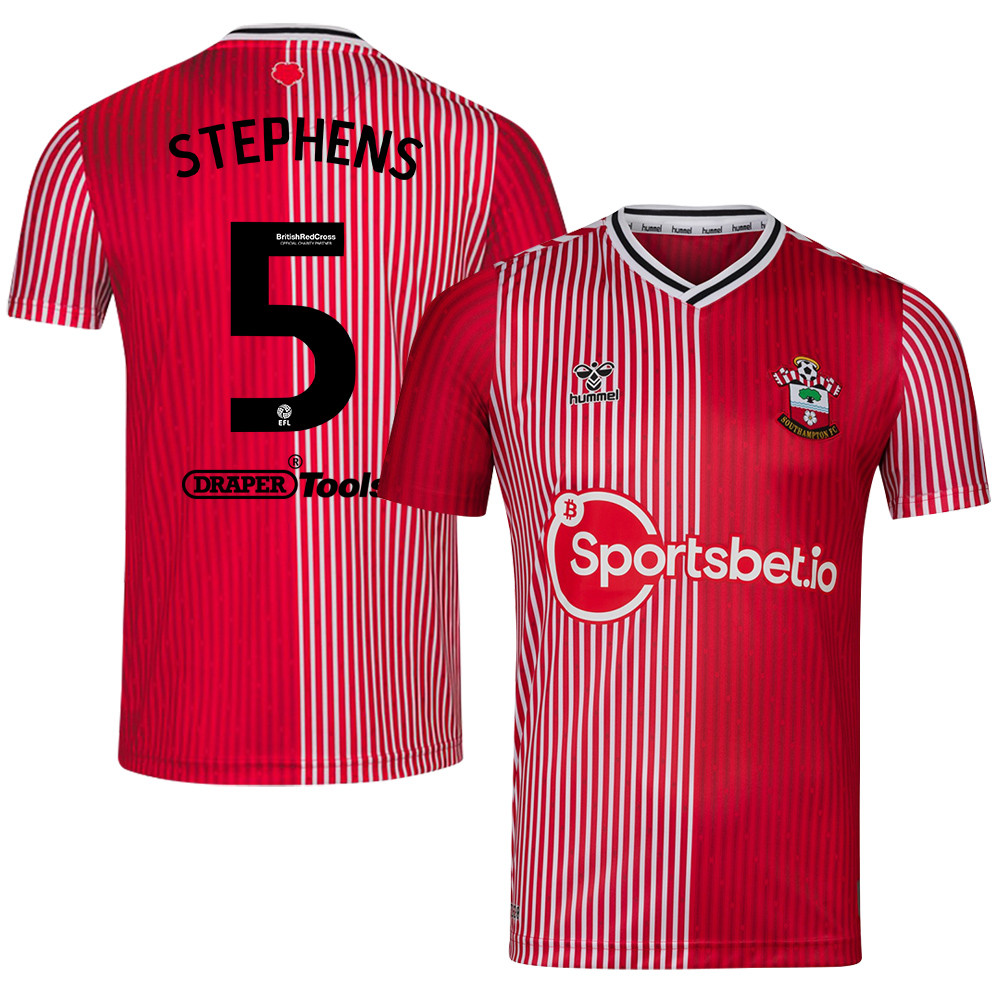 Jack Stephens 5 Southampton FC 2023/24 Home Men Jersey – Red