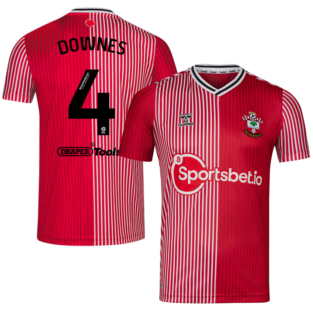 Flynn Downes 4 Southampton FC 2023/24 Home Men Jersey – Red
