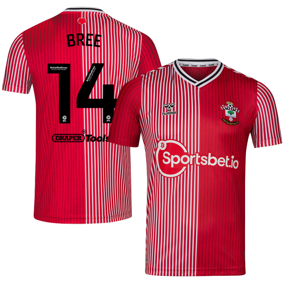 James Bree 14 Southampton FC 2023/24 Home Men Jersey – Red