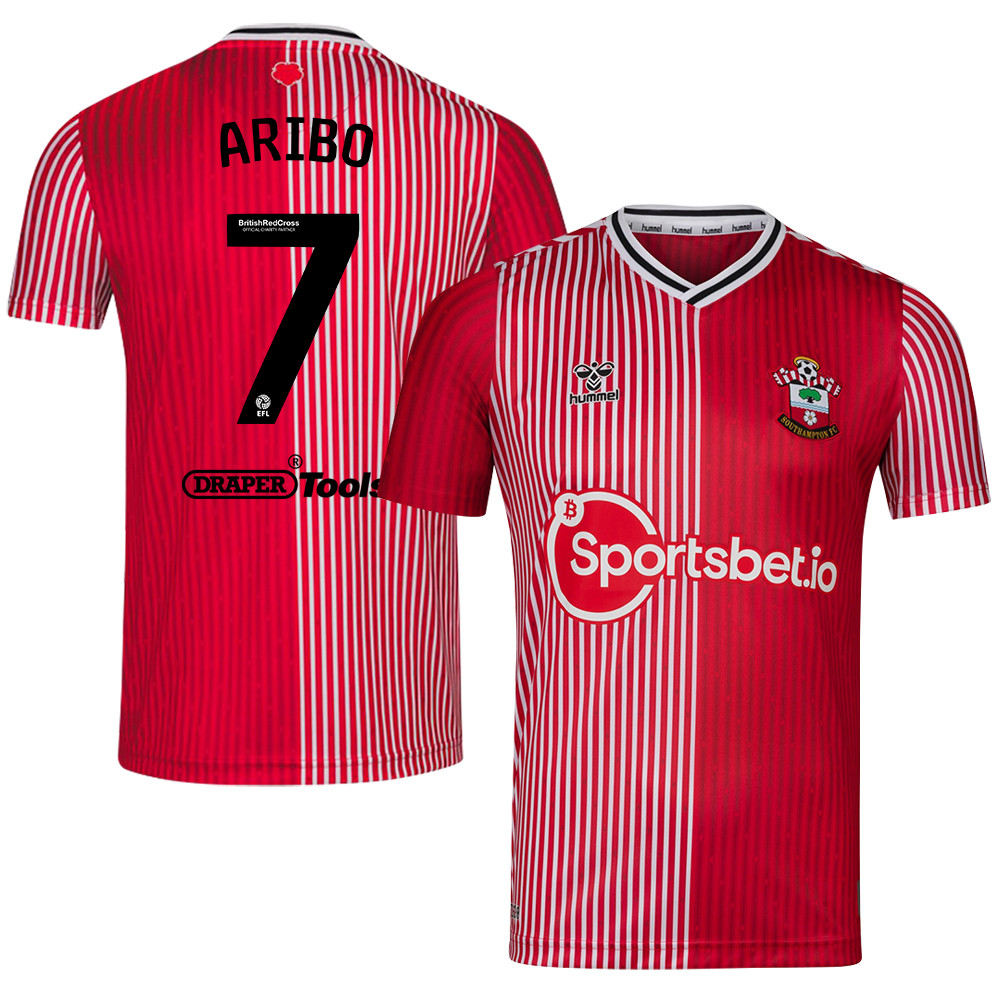 Joe Aribo 7 Southampton FC 2023/24 Home Men Jersey – Red