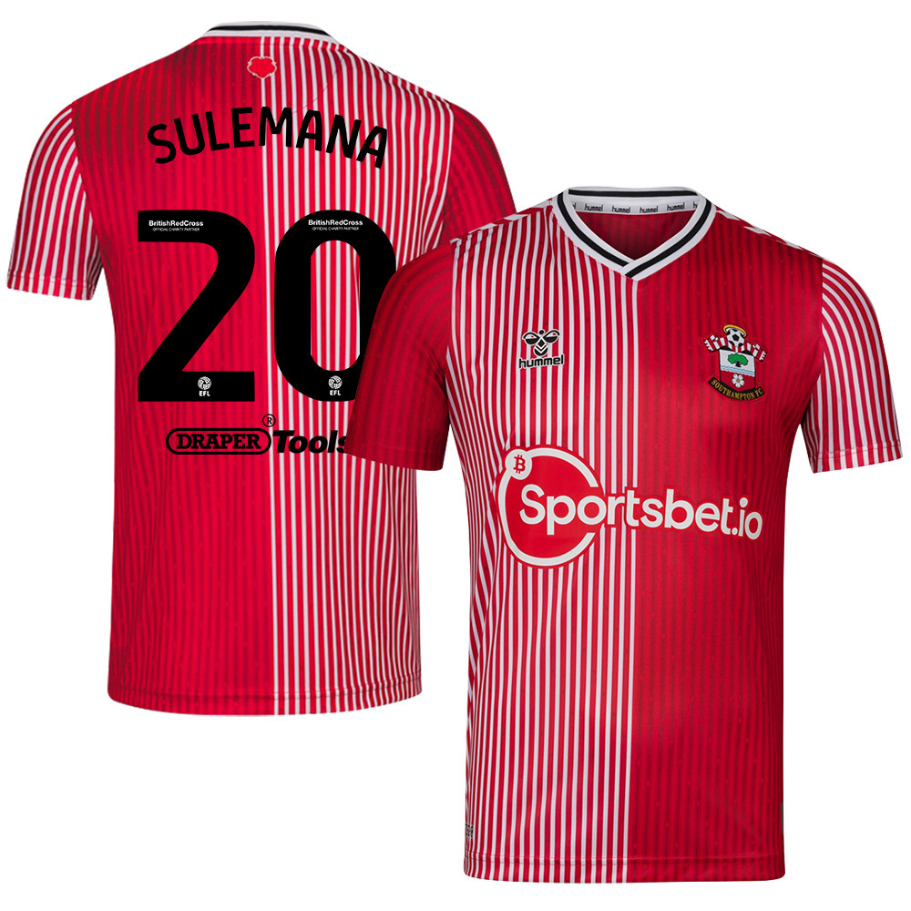 Kamaldeen Sulemana 20 Southampton FC 2023/24 Home Men Jersey – Red