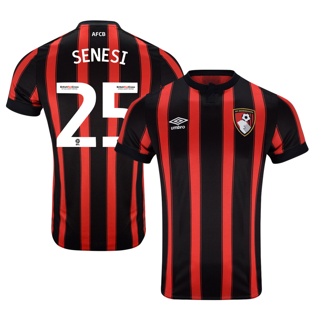 Marcos Senesi 25 AFC Bournemouth 2023-24 EFL Home Men Jersey – Red