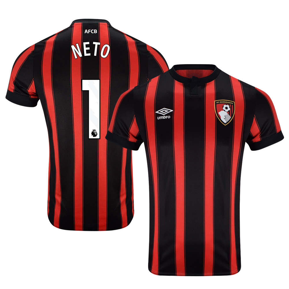 Neto 1 AFC Bournemouth 2023-24 Premier League Home Men Jersey – Red