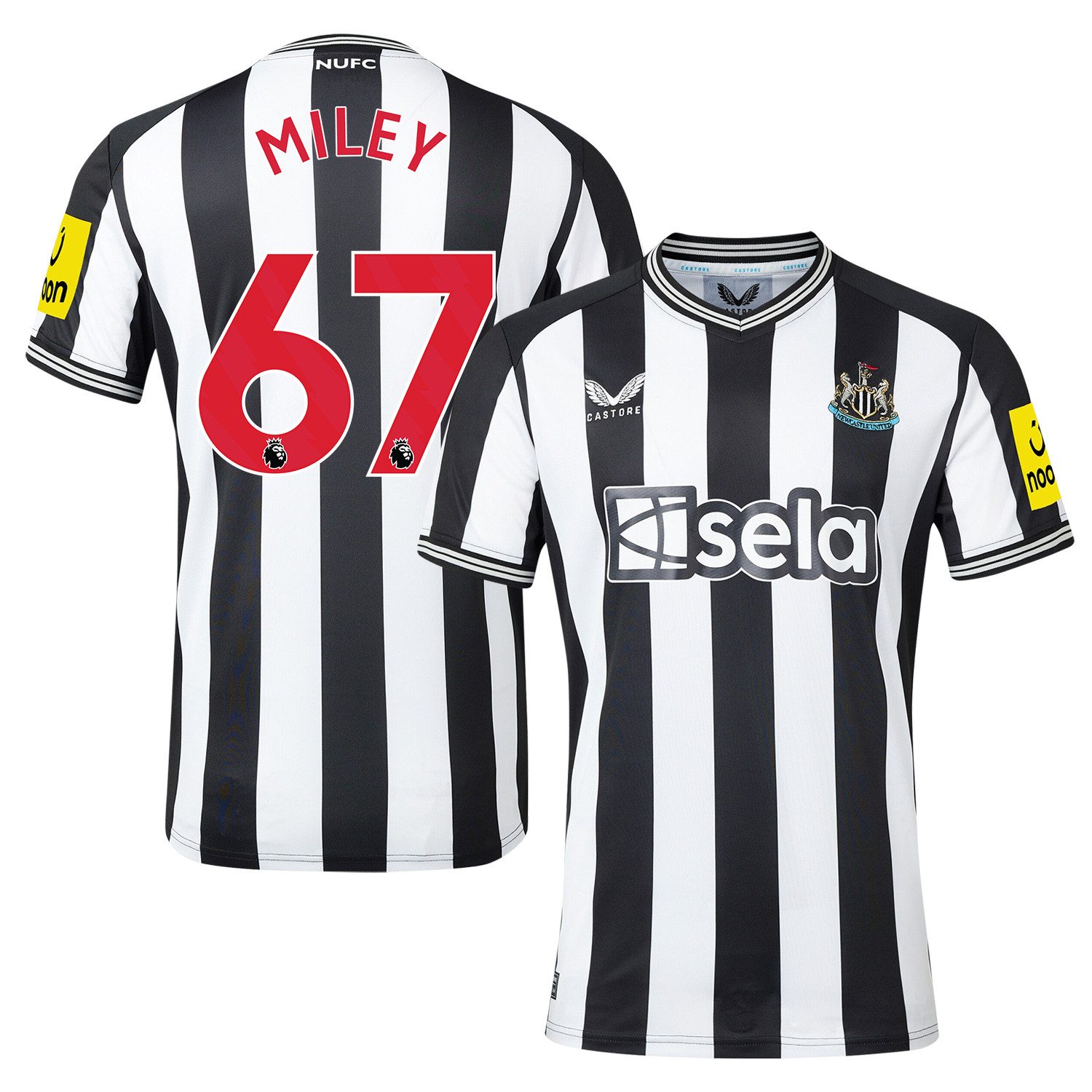 Lewis Miley 67 Newcastle United 2023-24 Premier League Home Men Jersey – White
