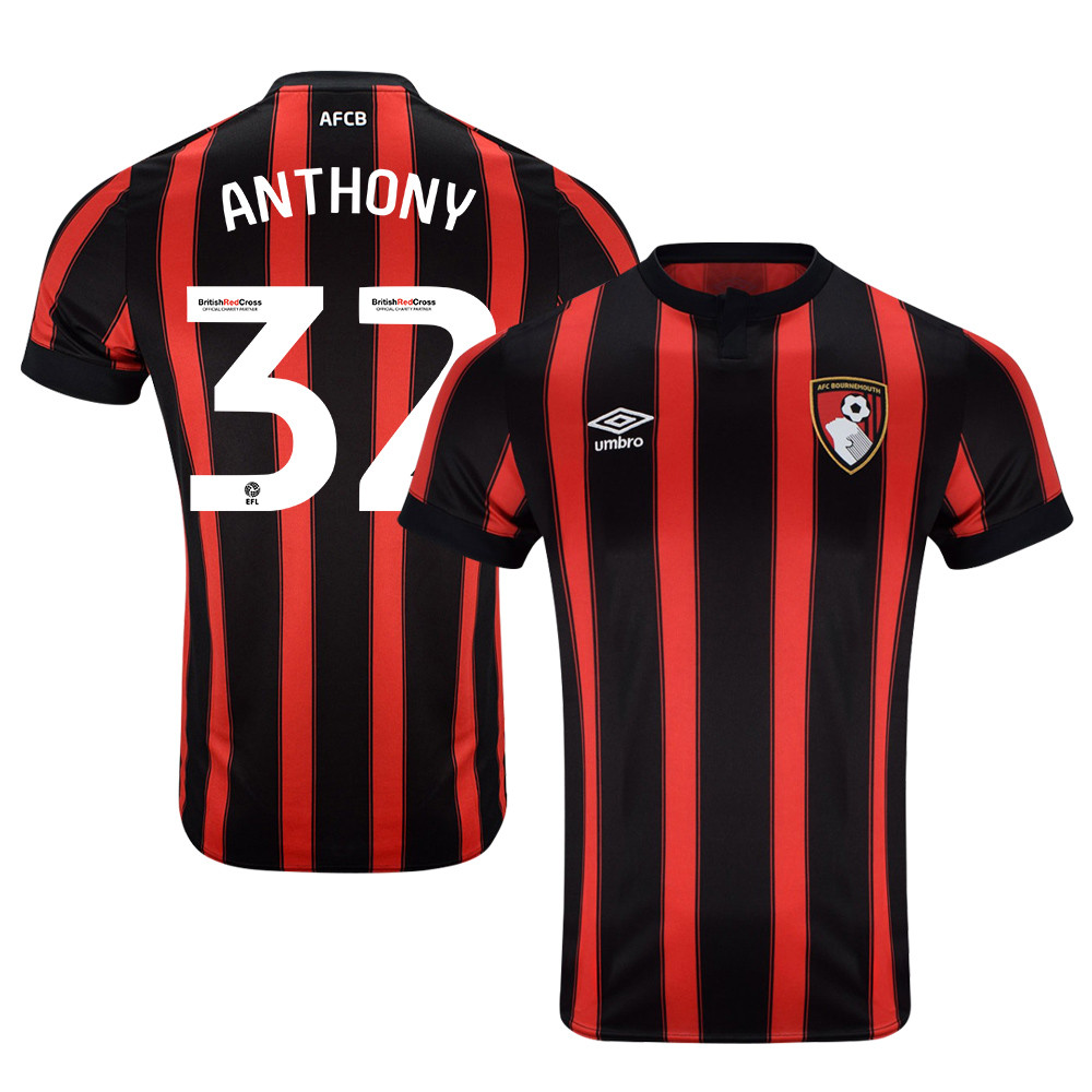 Jaidon Anthony 32 AFC Bournemouth 2023-24 EFL Home Men Jersey – Red