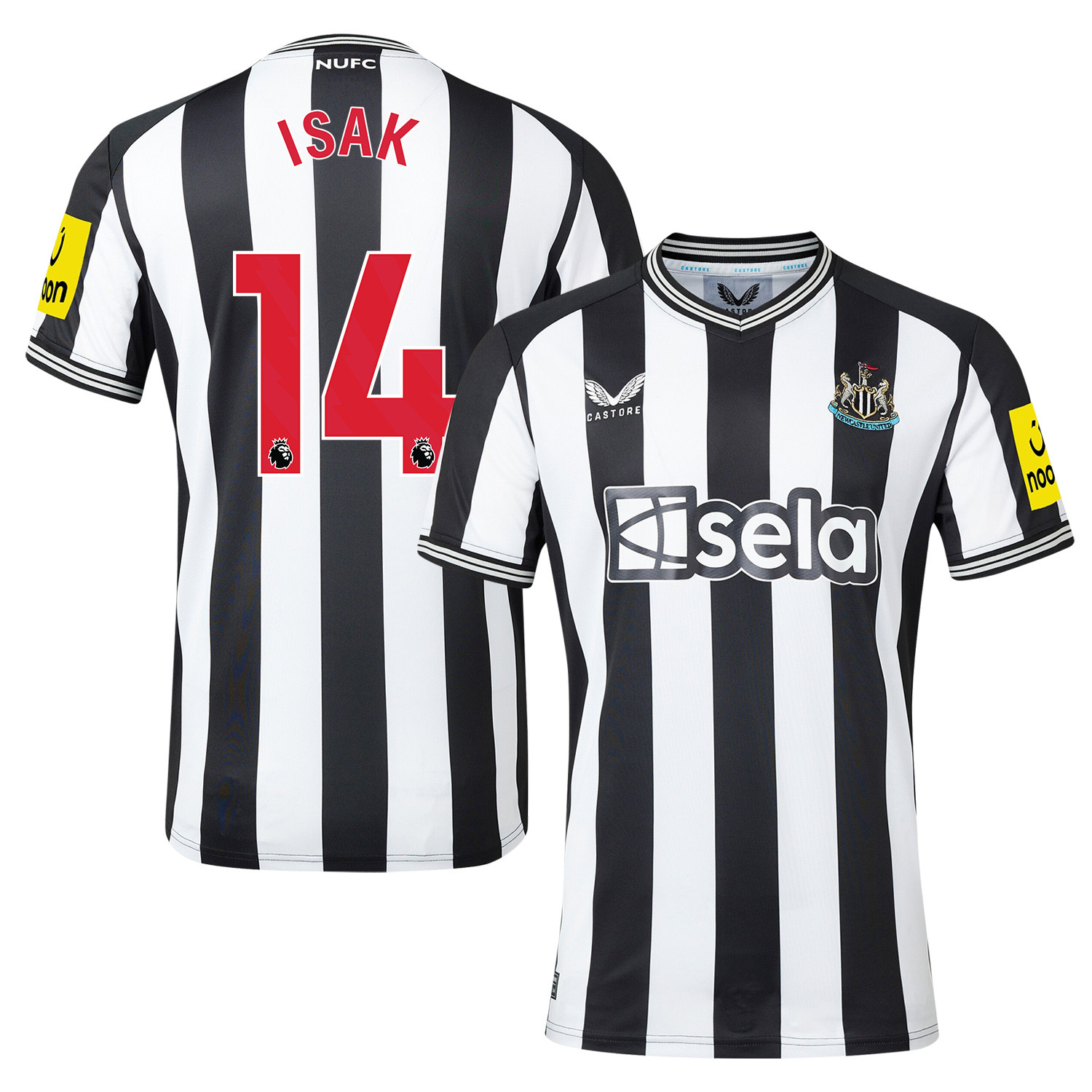 Alexander Isak 14 Newcastle United 2023-24 Premier League Home Men Jersey – White