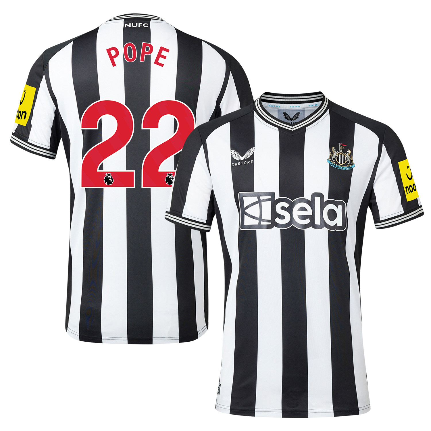 Nick Pope 22 Newcastle United 2023-24 Premier League Home Men Jersey – White