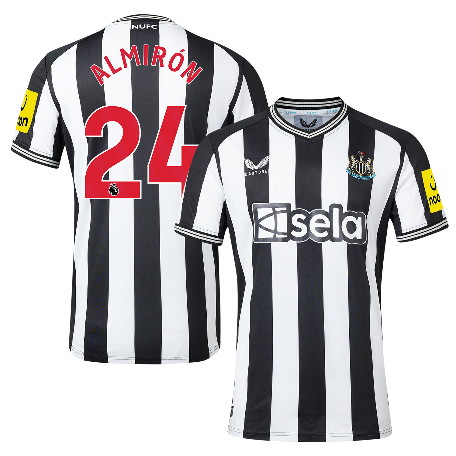 Miguel Almirn 24 Newcastle United 2023-24 Premier League Home Men Jersey – White