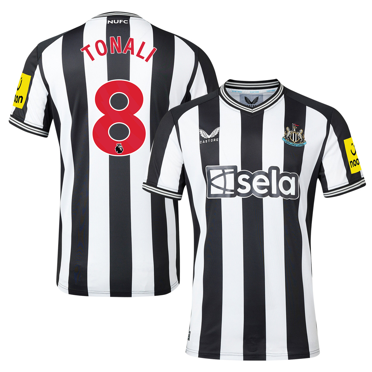 Sandro Tonali 8 Newcastle United 2023-24 Premier League Home Men Jersey – White