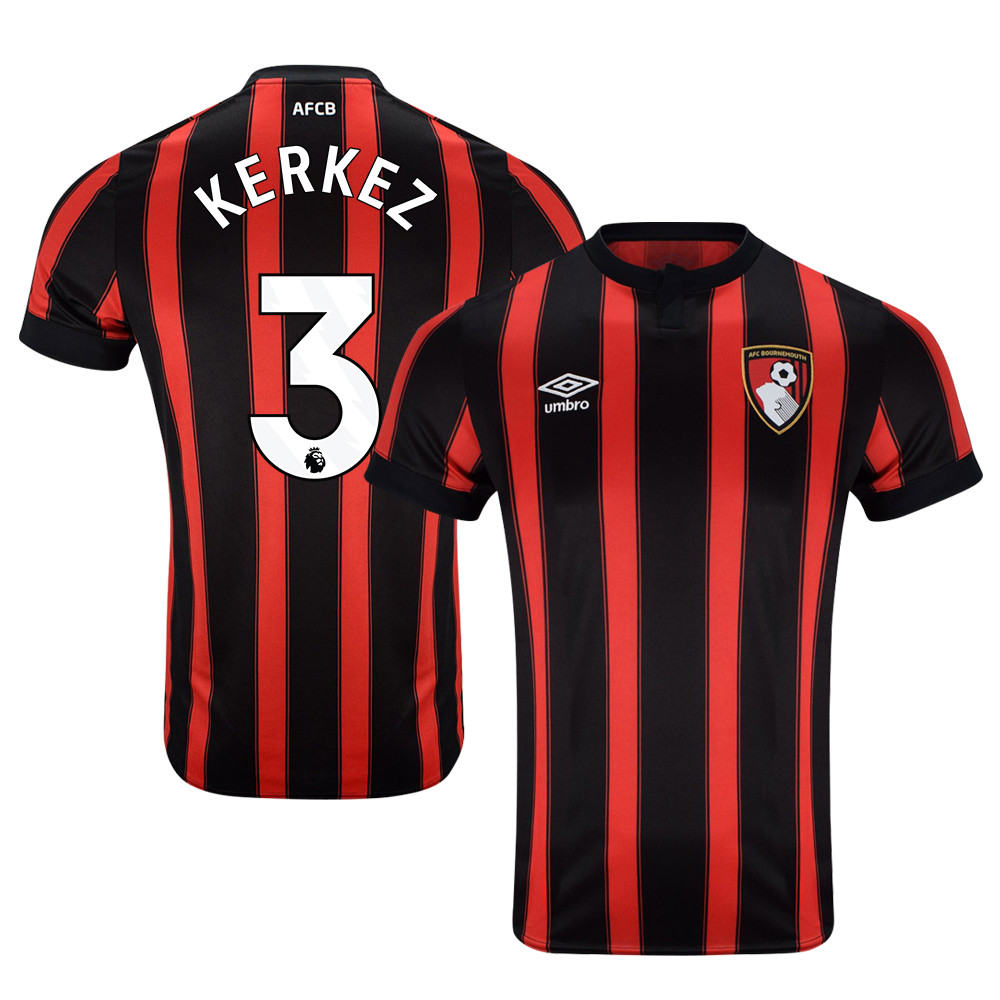 Milos Kerkez 3 AFC Bournemouth 2023-24 Premier League Home Men Jersey – Red