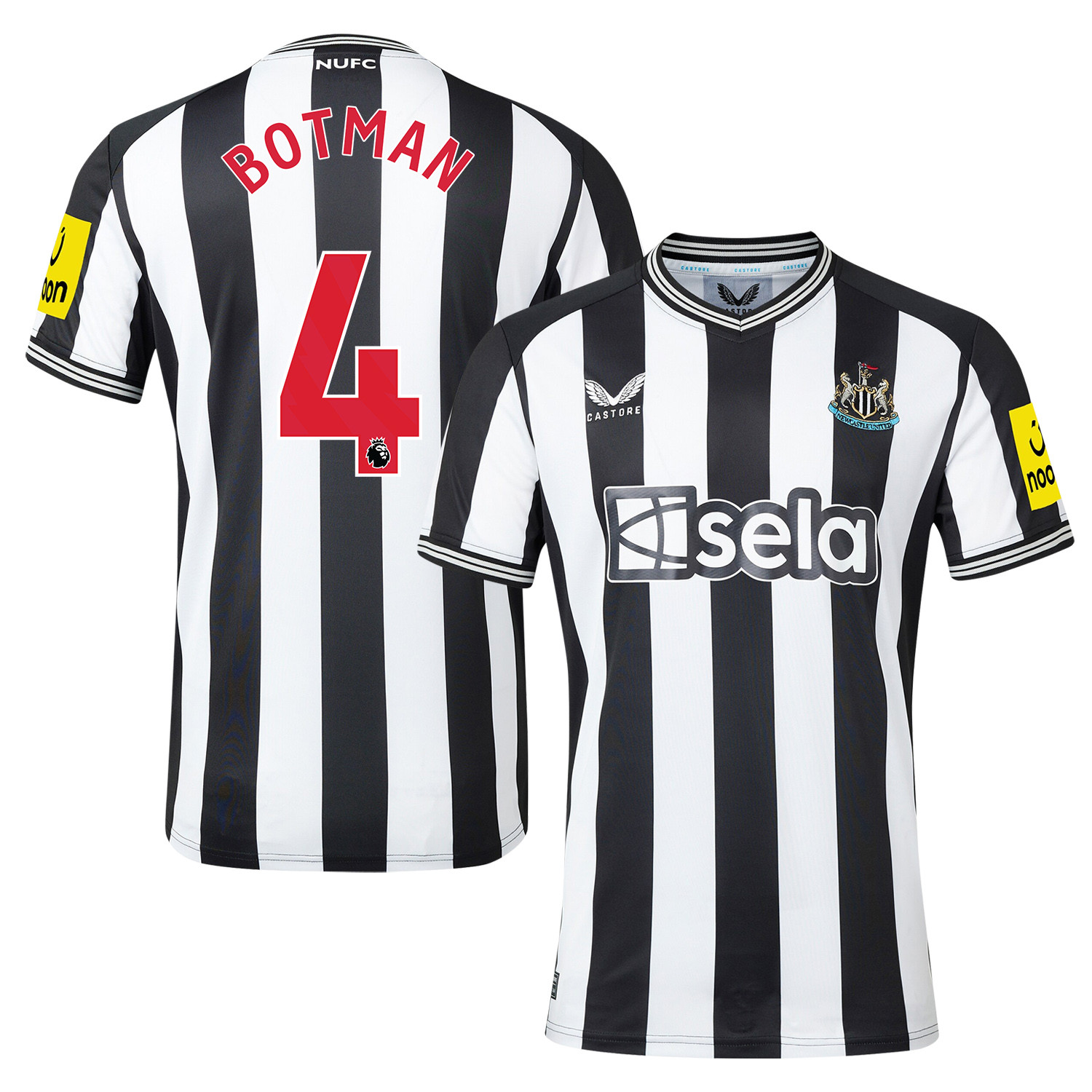 Sven Botman 4 Newcastle United 2023-24 Premier League Home Men Jersey – White