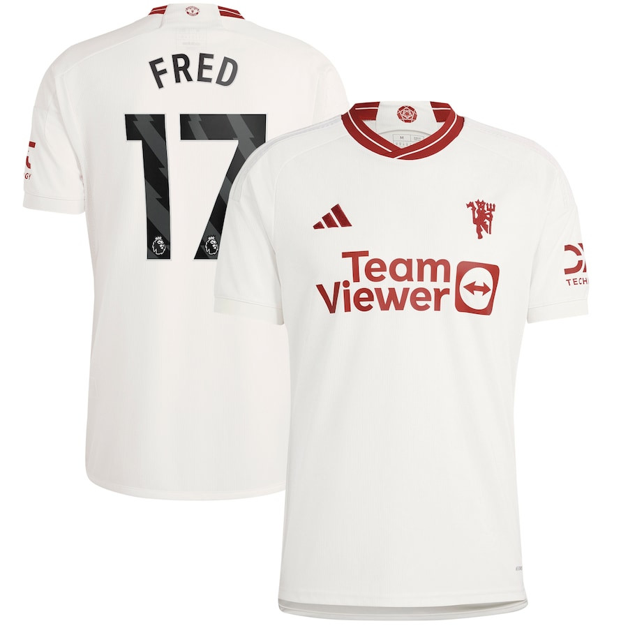 Fred 17 Manchester United 2023/24 Third Men Player Jersey – White