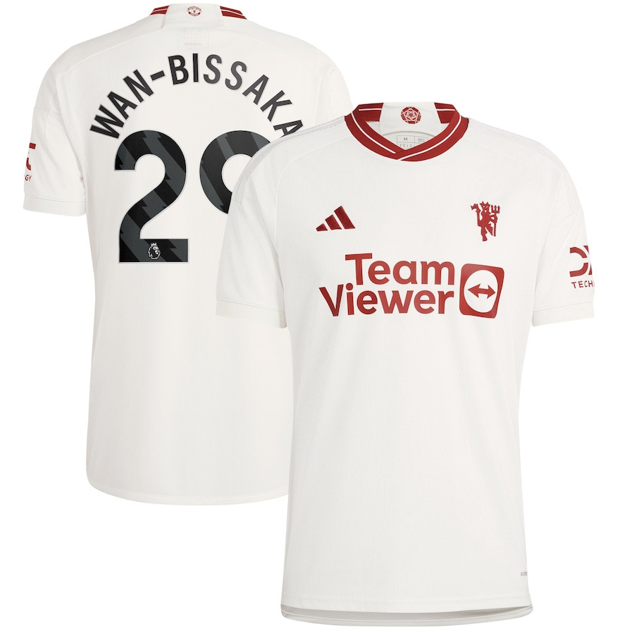 Aaron Wan-Bissaka 29 Manchester United 2023/24 Third Men Player Jersey – White