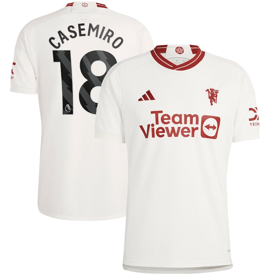 Casemiro 18 Manchester United 2023/24 Third Men Player Jersey – White